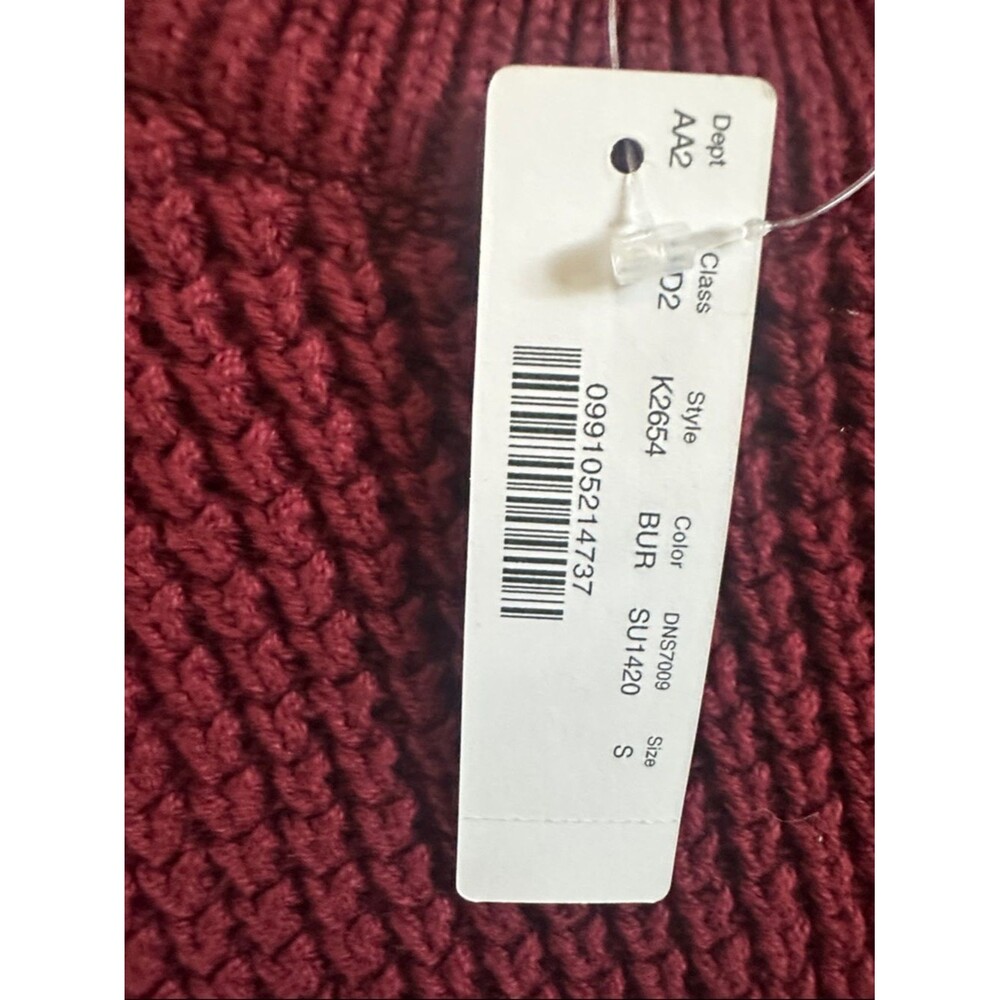 J. Crew Knit Crewneck Sweater in Burgundy- S NWT - Picture 3 of 5